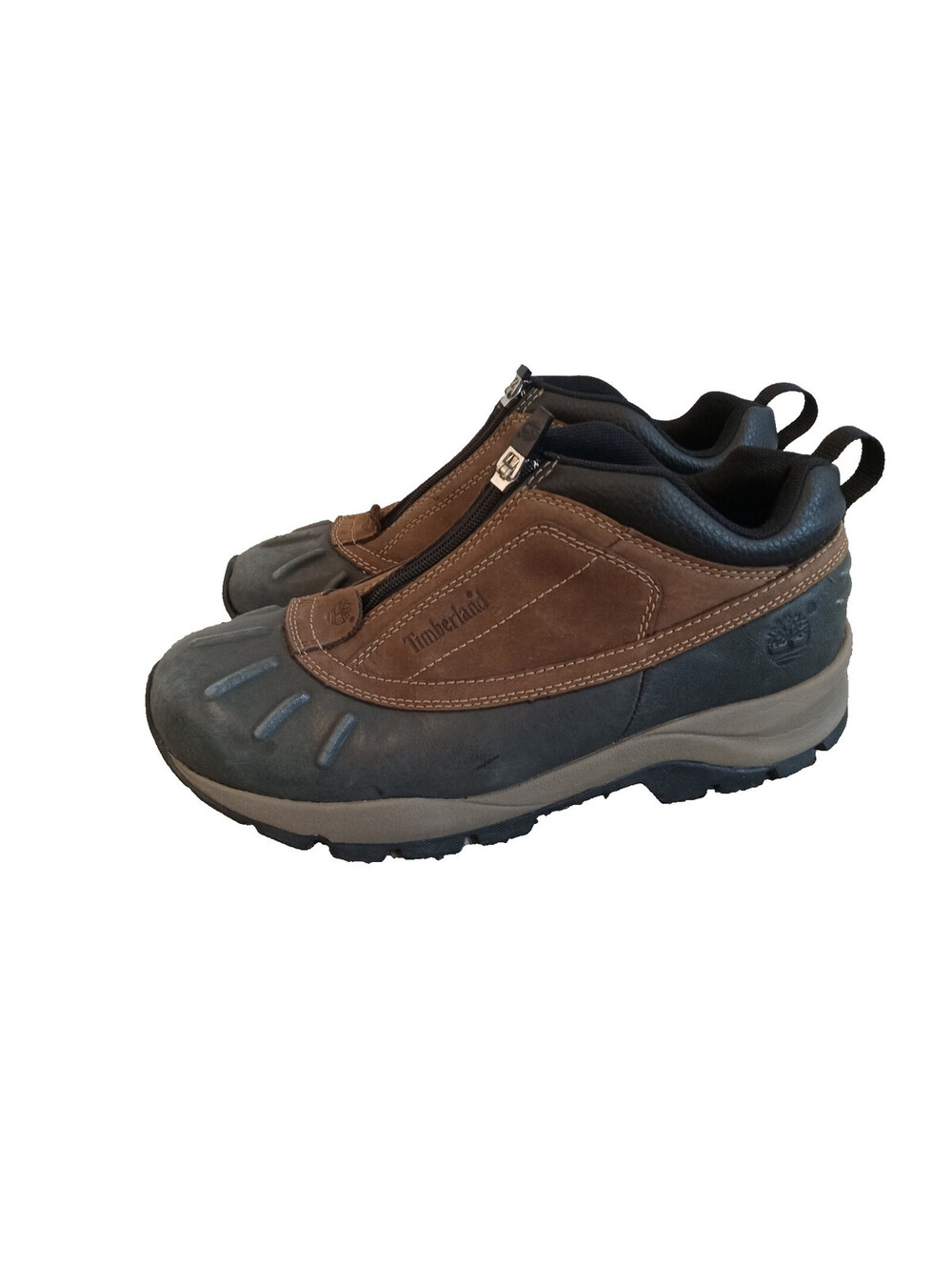 Timberland Canard Waterproof Boots Womens Size 6 M Brown Leather Front Zip Shoe